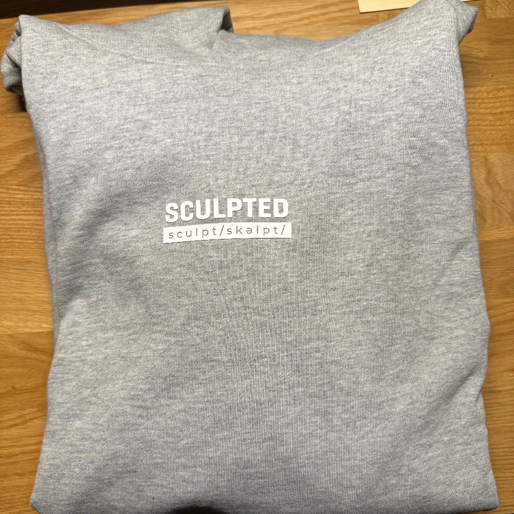 Sculpted Megàlo 3/5 Sleeve Hoodie HEATHER GRAY - XL